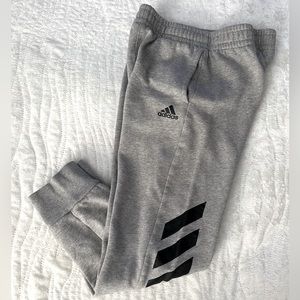 EUC Boys Adidas Jogger Sweatpants Size Large 14-16 Gray